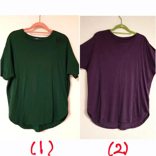 [BUNJANG] Laurel Supima Cotton 100% Short Sleeve Blouse - Cooling Batwing Fit / 라우렐 수피마면 100% 반팔티블라우스(시원한 가오리핏 실크 반팔티