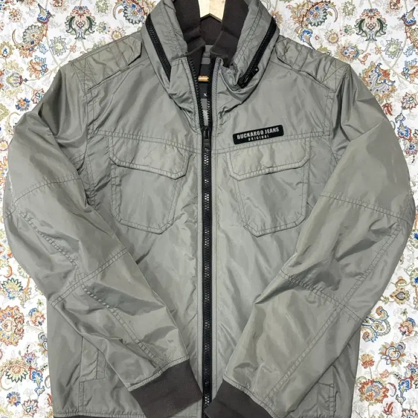 [BUNJANG] Buckaroo Nylon High Neck Windbreaker / 버커루 나일론 하이넥 바람막이