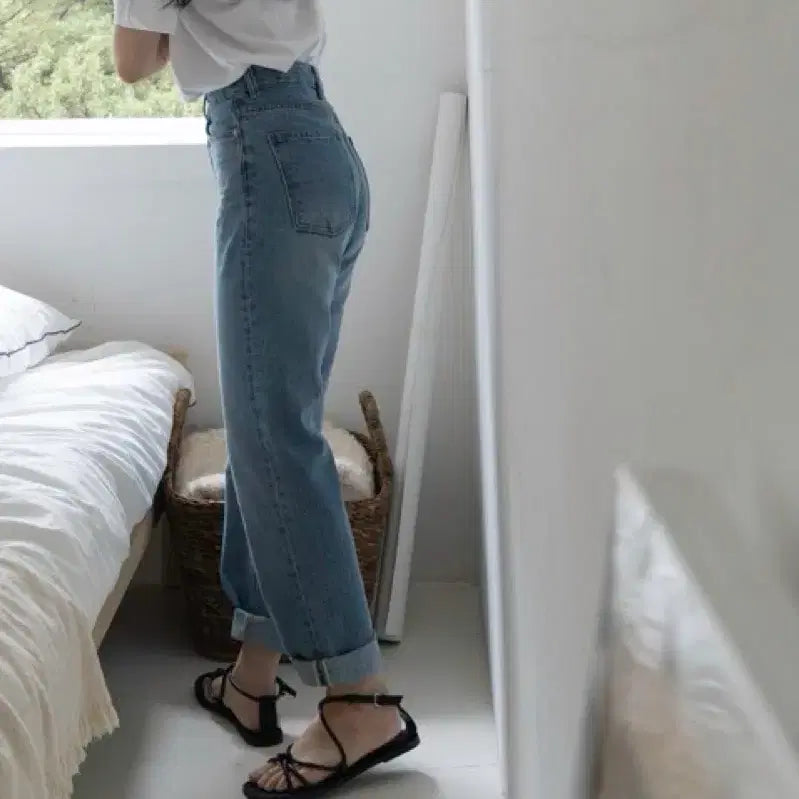 [BUNJANG] Nomelet Nouvelle Jeans French Denim Series Light Wash Tapered Fit / 노멜렛 누벨 진 라이트 블루