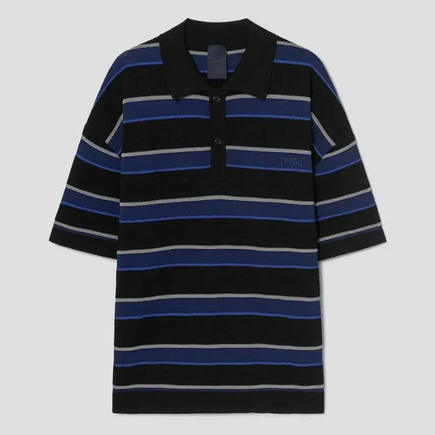 [BUNJANG] Juun.J 26SS Stripe Tee Collar Knit L / 준지 26ss 스트라이프 티칼라 니트 L