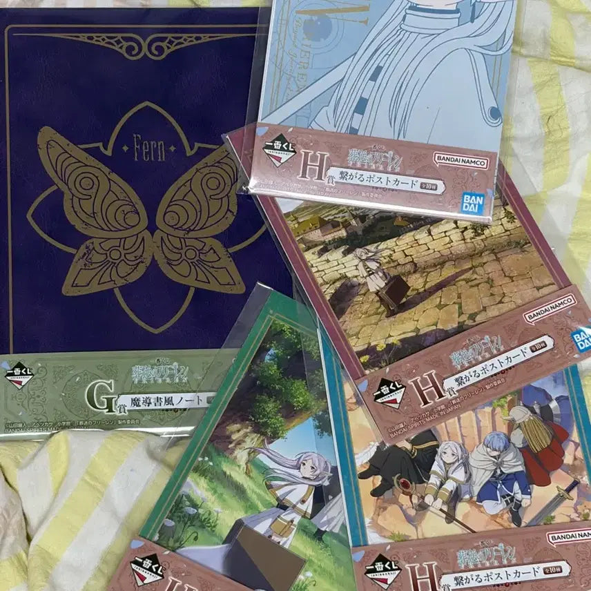 [BUNJANG] Frieren: Beyond Journey's End Ichiban Kuji H Prize Postcards + G Prize Notebook Bundle Set / 일괄) 장송의 프리렌 제일복권 쿠지 H상 엽서 + G상 노트