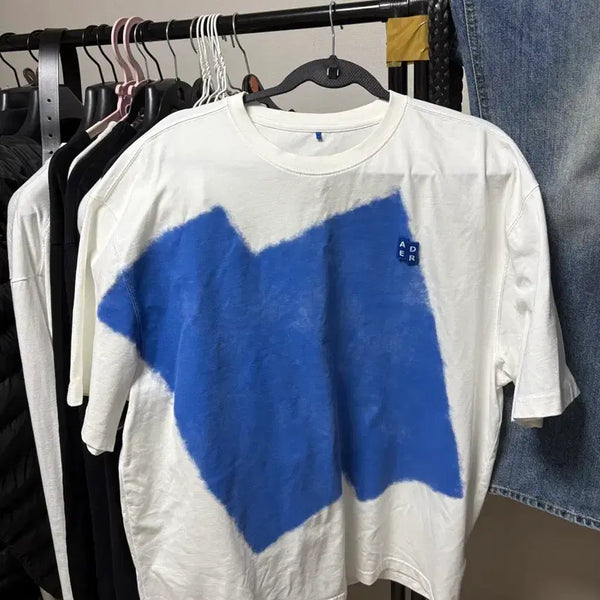 [BUNJANG] Ader Error White Graphic T-Shirt / 아더에러 반팔 팝니다