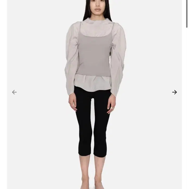 [BUNJANG] Amomento Women's Raglan Cupro Top / 아모멘토 블라우스 Women's raglan cupro top