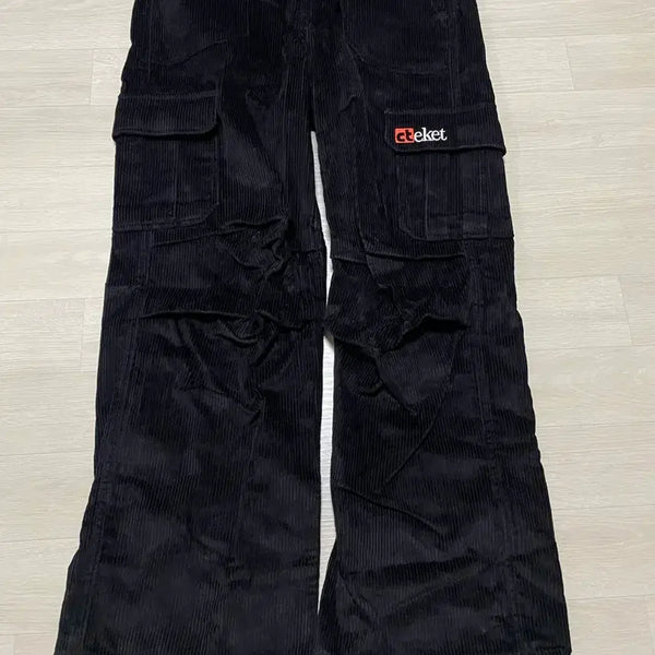 [BUNJANG] MUSINSA Corduroy Pants Black / [M] 테켓 코듀로이 팬츠 블랙 새상품