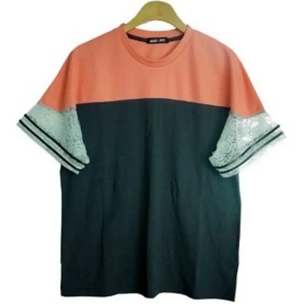 [BUNJANG] MIMICHEWY Keki Lace Jersey Short Sleeve Top T-Shirt / 미미카위 케키 레이스 저지 반팔 탑 티셔츠