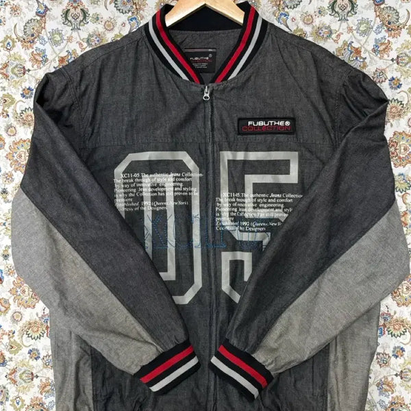 [BUNJANG] Hubbu Denim Varsity Jacket / 후부 데님 바시티 자켓