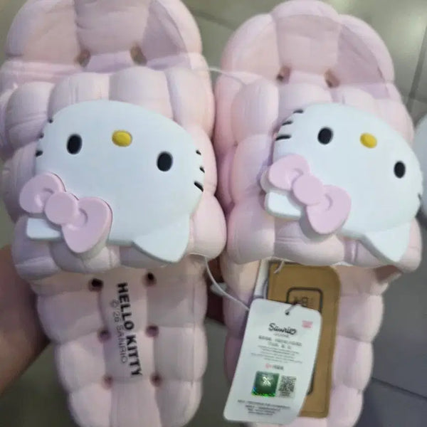 [BUNJANG] Sanrio Hello Kitty Pink Slippers / 산리오 헬로키티 핑크 슬리퍼