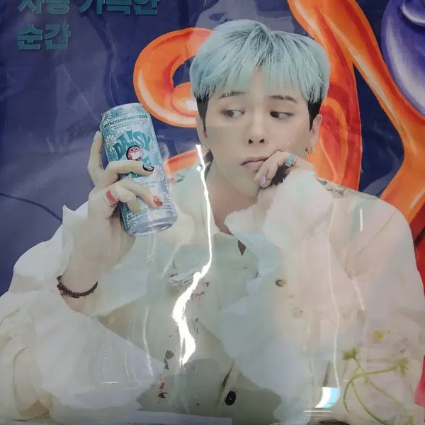 [BUNJANG] G-Dragon Daisy Beer Poster Sticker Set / 지디 데이지 맥주 포스터