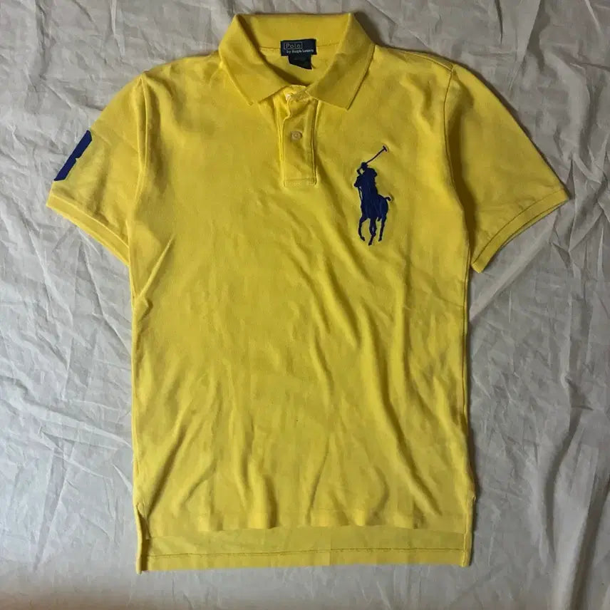 [BUNJANG] Polo Ralph Lauren Big Pony Yellow T-Shirt / 폴로 빅포니 옐로우 반팔