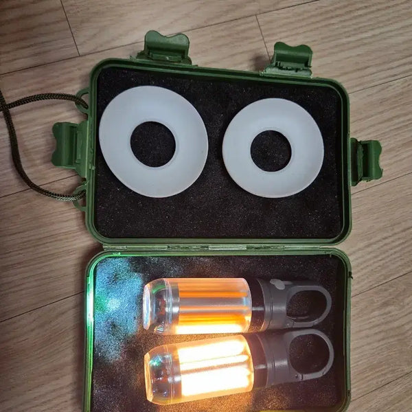 [BUNJANG] Camping Lantern Set with Case (2 Pieces) / 캠핑 랜턴 2개 세트 + 케이스