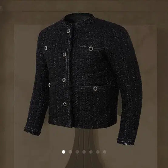 [BUNJANG] Rafinat Etoile Black Tweed Jacket Size 50 / 새상품) 라피나토에뚜알 블랙 트위드 자켓 50사이즈