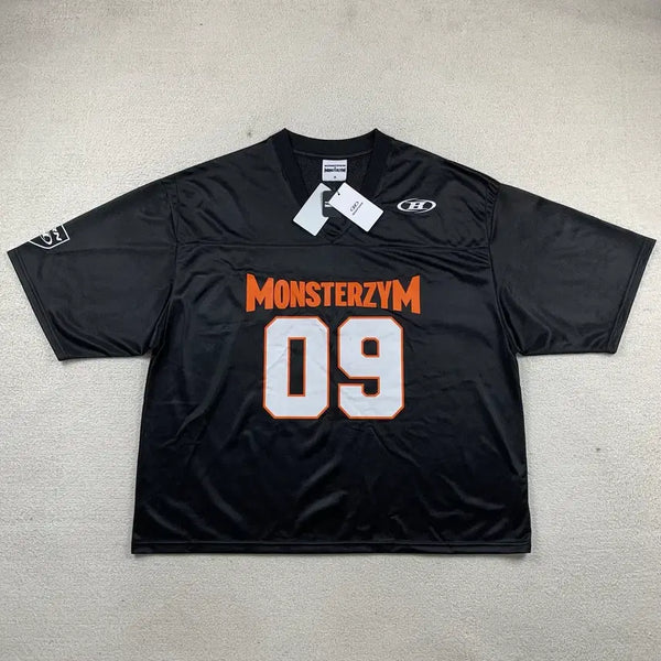 [BUNJANG] Born to Win x Monsterzym Oversized Rugby Jersey Deadstock / 본투윈 x 몬스터짐 오버핏 반팔 럭비 져지 데드스탁