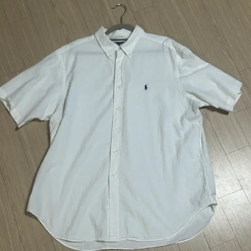 [BUNJANG] Polo Ralph Lauren Seersucker Shirt White XXL / 폴로 랄프로렌 시어서커 셔츠 화이트 xxl