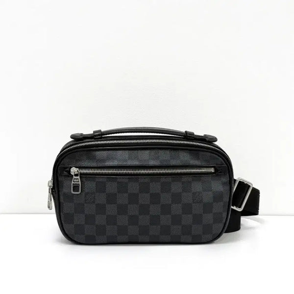 [BUNJANG] Louis Vuitton Damier Graphite Ambler Bumbag Sling Bag / 루이비통 다미에 그라피트 엠블러 범백 슬링백