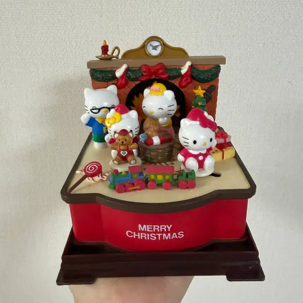 [BUNJANG] Vintage Kitty Family Christmas Music Box / 희귀템 매물 없음) 고전 키티 가족 크리스마스 오르골