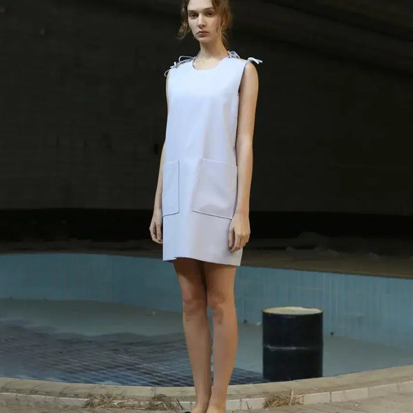 [BUNJANG] LOW CLASSIC Ribbon Dress Light Purple / LOCLE 로클 리본 드레스 라이트퍼플 로우클래식