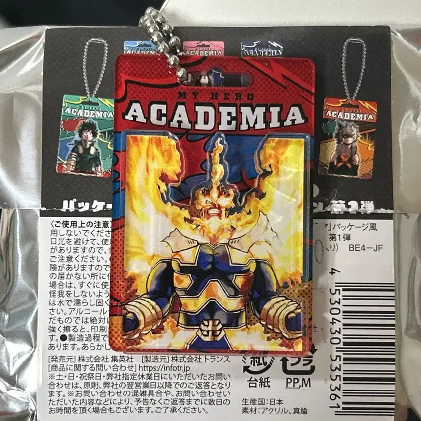 [BUNJANG] My Hero Academia Endeavor Original Art Exhibition Keychain / 나히아 히로아카 엔데버 원화전 키링