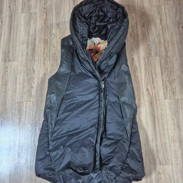[BUNJANG] ANSICH Genuine Leather Trim Goose Down Vest / 안지크 양가죽 배색 구스 패딩조끼 30만원짜리->2만원에 판매