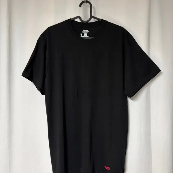 [BUNJANG] Supreme x Hanes Tagless Tee T-Shirt Black Size M / 슈프림 x 헤인즈 태그리스 티셔츠
