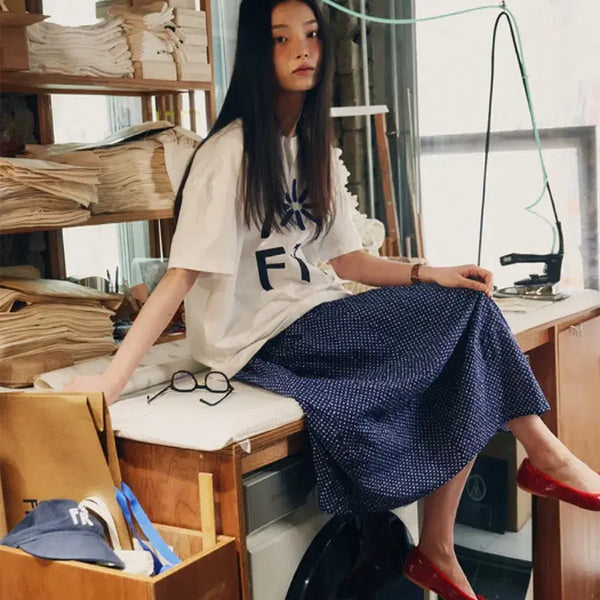 [BUNJANG] Freitag Curved Dot Pocket Skirt / 프리터 Curved Dot Pocket Skirt