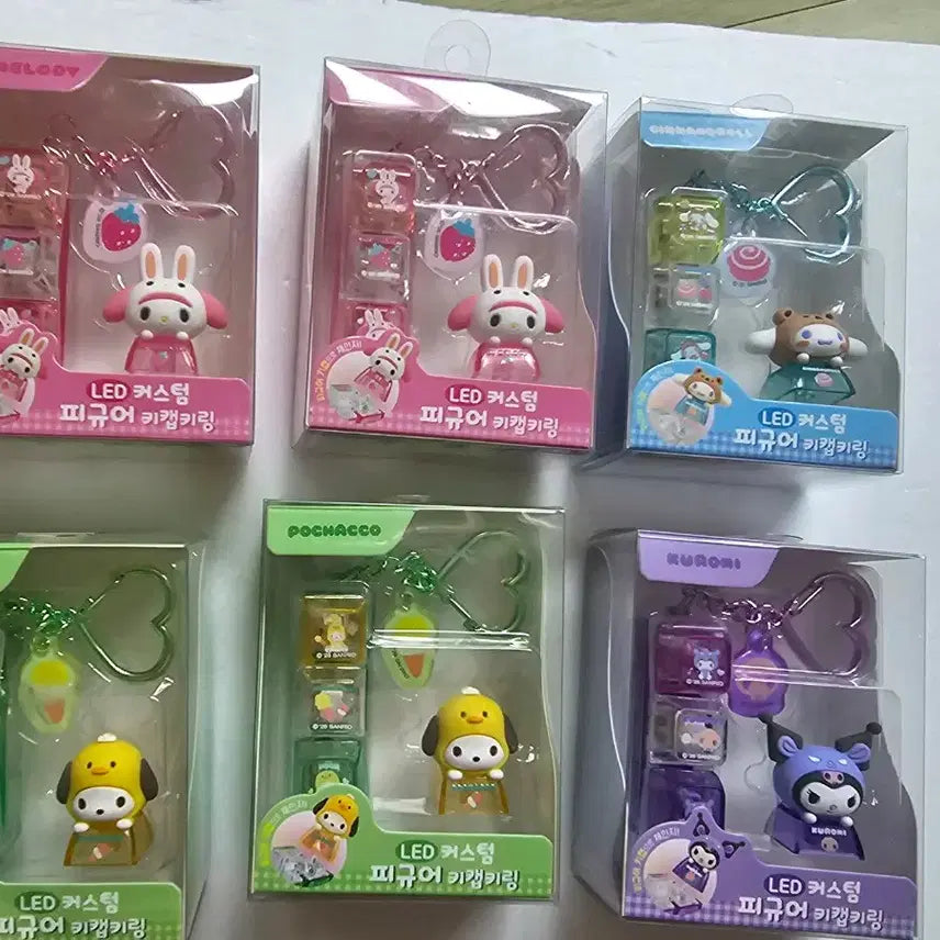 [BUNJANG] Sanrio LED Custom Figure Keyring / LED 산리오 커스텀 피규어키캡키링