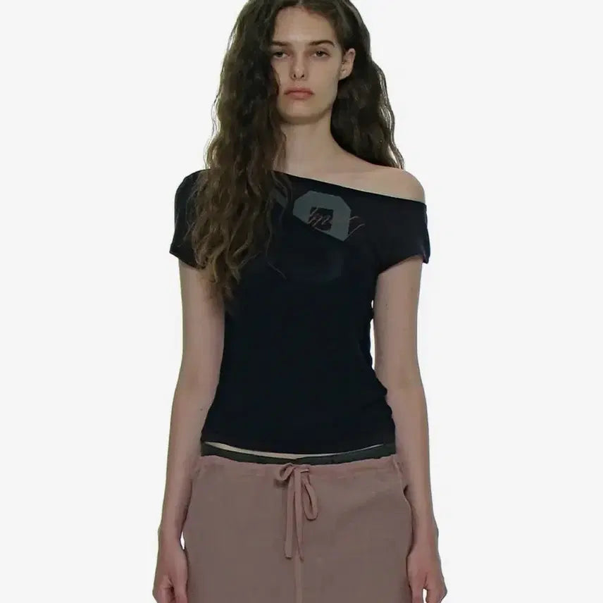[BUNJANG] Partimento Woman Numbering Unbalanced Layer Top / 파르티멘토 우먼 넘버링 언발란스드 레이어 탑