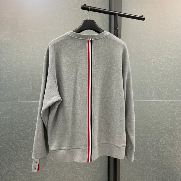 [BUNJANG] Thom Browne Back Tricolor Sweatshirt Grey Size 5 / [새상품급/5] 톰브라운 백삼선 맨투맨