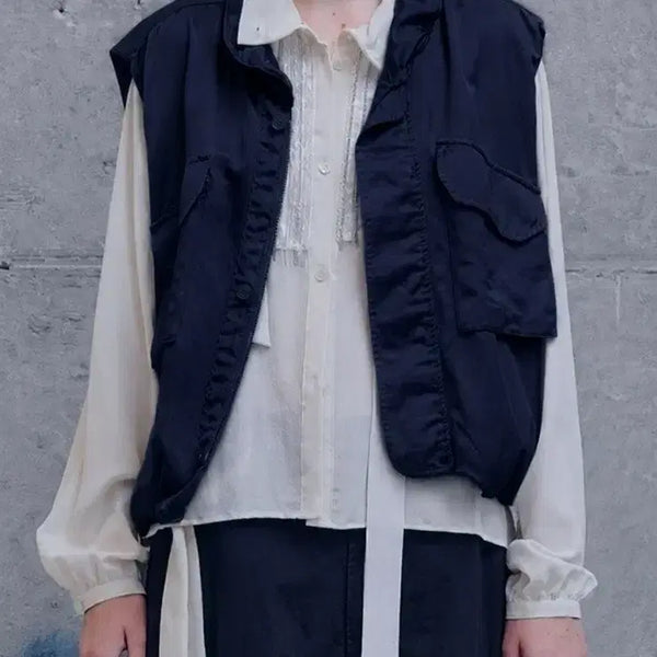 [BUNJANG] STANDALONE Cargo Vest Navy Size 1 / 새상품 STANDALONE 스탠드얼론 카고 베스트