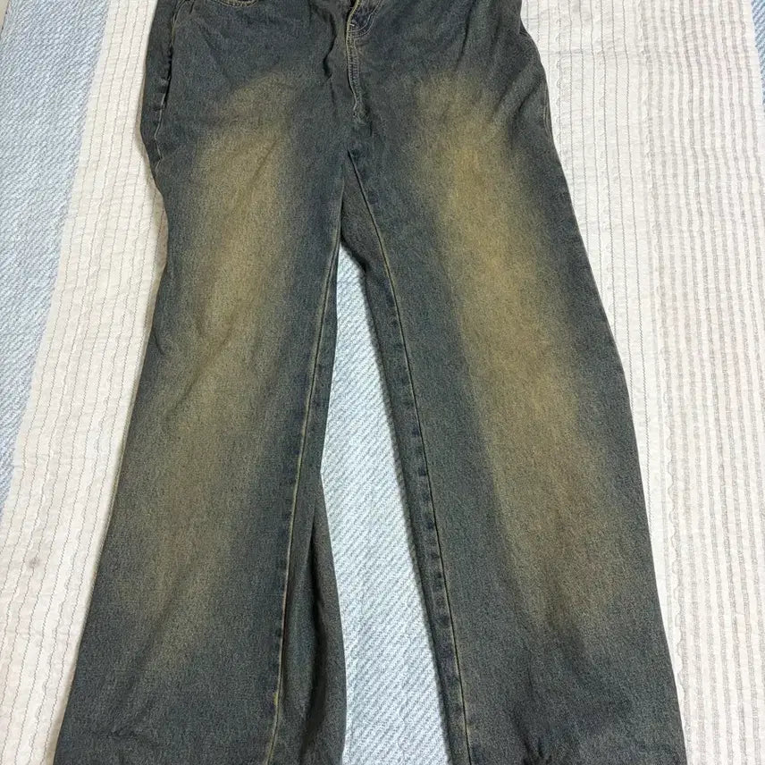 [BUNJANG] Noir Destroyed Flare Denim Pants Vintage Blue Size 50 / [50] 노이어 디스트로이드 플레어 데님 팬츠 빈티지블루