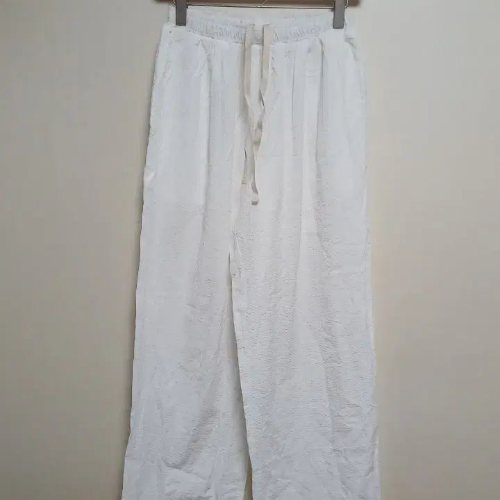 [BUNJANG] HANE White Wide Pants S / 무신사 HANE 하네 화이트 와이드 팬츠 S 새상품