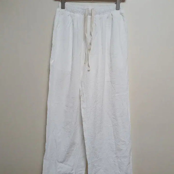 [BUNJANG] HANE White Wide Pants S / 무신사 HANE 하네 화이트 와이드 팬츠 S 새상품