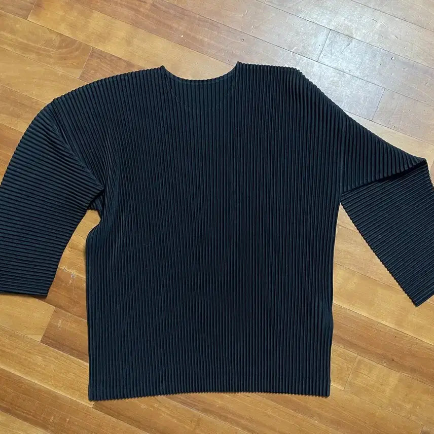 [BUNJANG] Homme Plissé Issey Miyake Round Neck T-Shirt Black / 옴므플리세 블랙 라운드