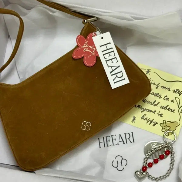 [BUNJANG] Hyeri Suede Shoulder Bag Camel / 정가 10만,새상품급) 히어리 숄더백