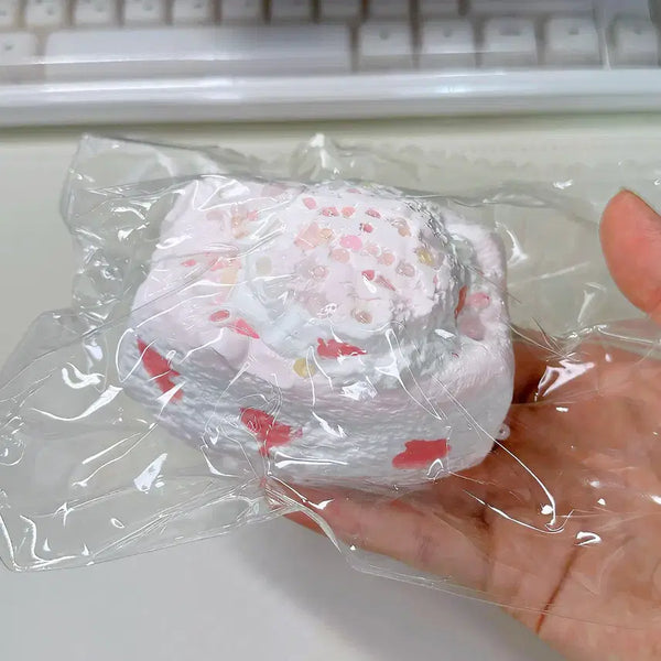 [BUNJANG] Strawberry Rice Ball Handmade Squishy / 해외샵 딸기 주먹밥 수제 말랑이