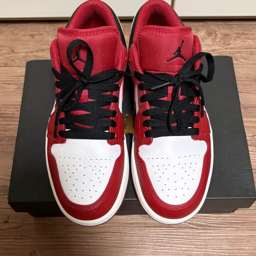 [BUNJANG] Nike Jordan 1 Low Gym Red Black / [255]나이키 조던1 로우 짐레드 블랙
