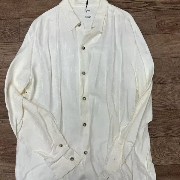 [BUNJANG] Tom Wood Patterned White Shirt / 톰우드 패턴 화이트 셔츠