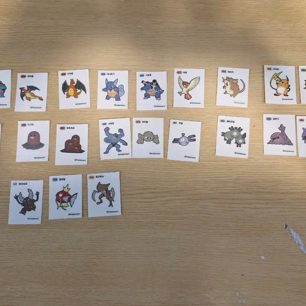 [BUNJANG] Pokemon Stickers Bundle Set (26 pcs) / 포켓몬 띠부실 일괄 26개