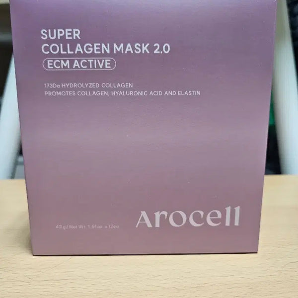 [BUNJANG] Arocell Super Collagen Mask 2.0 (12 Sheets) / (NEW 12매)아로셀 슈퍼 콜라겐 마스크 2.0