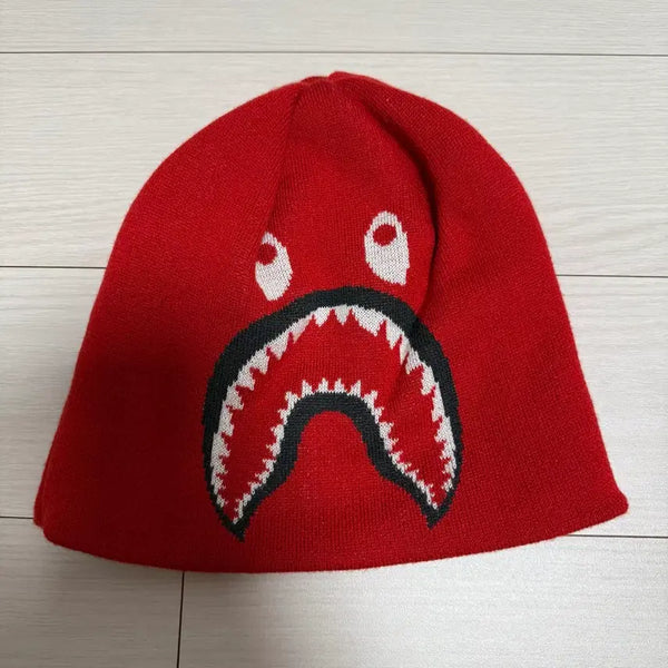 [BUNJANG] Bape Shark Beanie Red / 베이프 샤크 비니 레드
