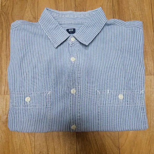 [BUNJANG] Uniqlo Striped Shirt / 유니클로 스트라이프 셔츠