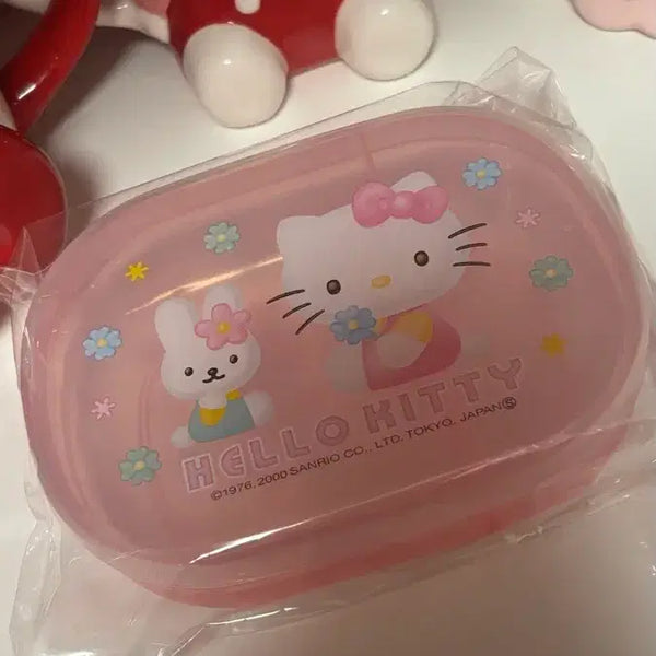 [BUNJANG] Vintage Hello Kitty Pink Lunch Box / 고전키티 핑크 도시락통