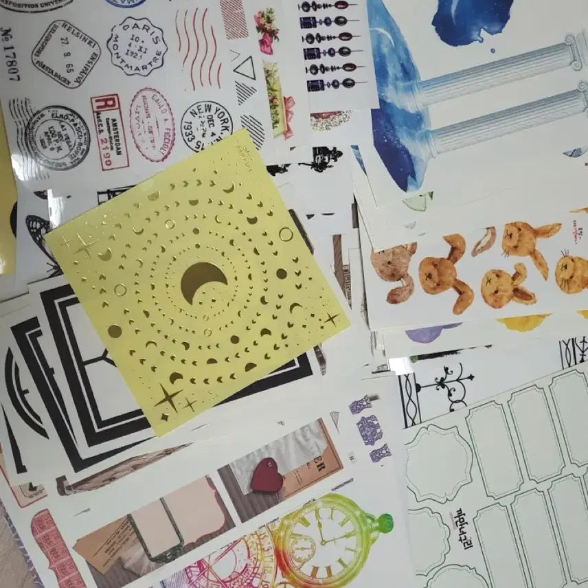 [BUNJANG] Assorted Scrapbooking Stickers Bundle / 다꾸 소분해서 처분합니당