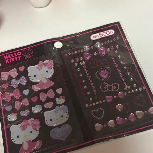 [BUNJANG] Vintage Kitty Gem Sticker / 고전키티 보석 스티커