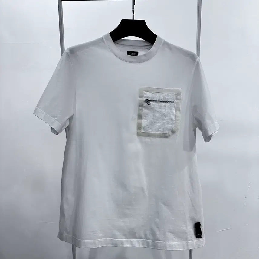 [BUNJANG] Fendi FF Pocket Short Sleeve T-Shirt Oversized XS / 펜디 FF포켓 반팔 티셔츠 / 오버핏 XS