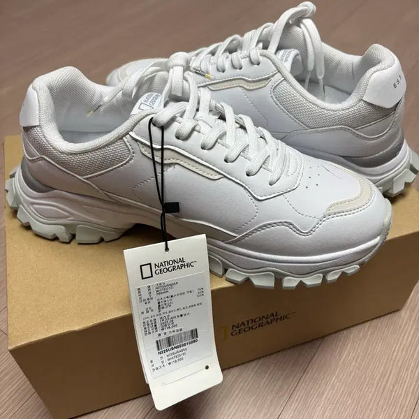 [BUNJANG] National Geographic Chrono White 260 Sneakers / (택O 새 제품)내셔널지오그래픽 크로노 화이트 260