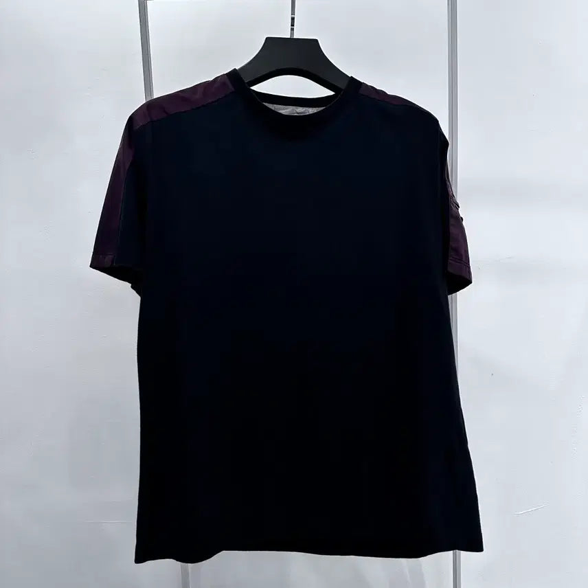 [BUNJANG] Prada Nylon Color-Block Short-Sleeve T-Shirt / 프라다 나일론 배색 반팔