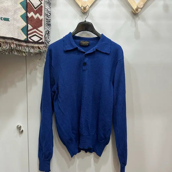 [BUNJANG] Brooks Brothers Blue Collar Knit Sweater (Size M) / 브룩스 브라더스 카라니트M