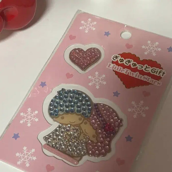 [BUNJANG] Vintage KikiLala Cubic Stickers / 고전 키키라라 큐빅 스티커