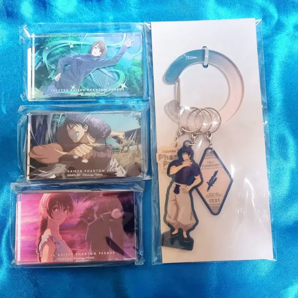 [BUNJANG] Jujutsu Kaisen Phantom Parade Panpare Lottery Toji Carabiner & Acrylic Block Set / 주술회전 팬텀퍼레이드 판파레 쿠지 토우지 캬라비너+아크릴블럭 쇼코 리코
