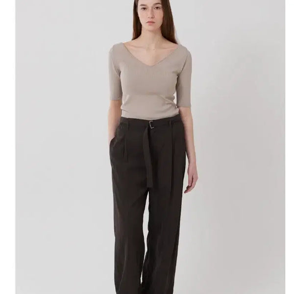[BUNJANG] Suamar Cela V-neck Half-Sleeve Knit / 수아마르 Cela V-neck Half-Sleeve Knit